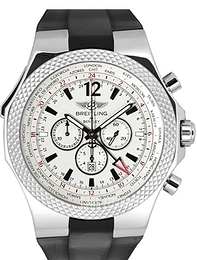 Breitling for Bentley GMT Srebrny/Guma Ø49 mm A4736212-G657-210S-A20D.2