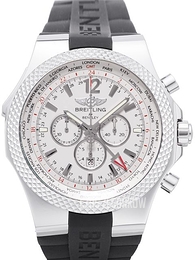 Breitling for Bentley GMT Srebrny/Guma Ø49 mm A4736212-G657-222S-A20D.2
