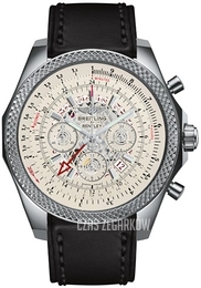 Breitling for Bentley B04 GMT Srebrny/Skóra Ø49 mm AB043112-G774-478X-A20BA.1