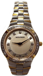 Bulova Accutron Biały/Stal w odcieniu złota Ø26 mm 28R122