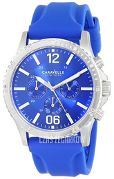 Bulova Caravelle Niebieski/Guma Ø44 mm 43A117