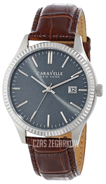 Bulova Caravelle Szary/Skóra Ø41 mm 43B132