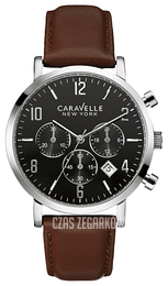 Bulova Caravelle Czarny/Skóra Ø40 mm 43B140