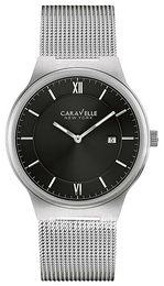 Bulova Caravelle Czarny/Stal Ø40 mm 43B145