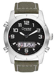 Bulova Caravelle Czarny/Tkanina 43C100