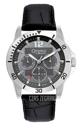 Bulova Caravelle Szary/Skóra Ø42 mm 43C105