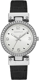 Bulova Caravelle Srebrny/Skóra Ø32 mm 43L208