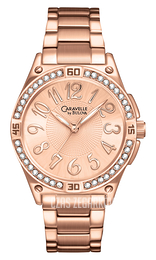 Bulova Caravelle Różowe złoto/Stal w kolorze różowego złota Ø32 mm 44L108