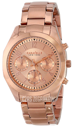 Bulova Caravelle Różowe złoto/Stal w kolorze różowego złota Ø36 mm 44L115