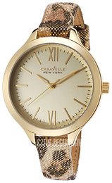 Bulova Caravelle Żółte złoto/Skóra Ø38 mm 44L161