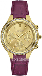 Bulova Caravelle Żółte złoto/Skóra Ø36 mm 44L182