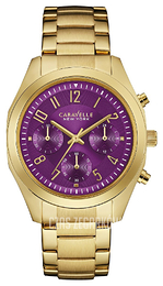 Bulova Caravelle Purpurowy/Stal w odcieniu złota Ø36 mm 44L200