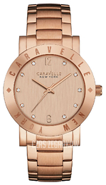 Bulova Caravelle Różowe złoto/Stal w kolorze różowego złota Ø36 mm 44L201