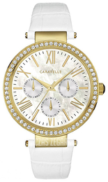 Bulova Caravelle Biały/Skóra Ø38 mm 44N104