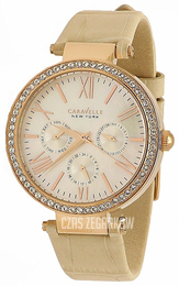 Bulova Caravelle Kremowy/Skóra Ø38 mm 44N105