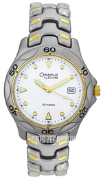 Bulova Biały/Stal Ø40 mm 45B09