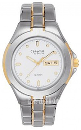 Bulova Caravelle Biały/Stal w odcieniu złota Ø34 mm 45C12