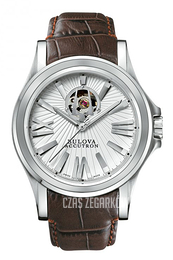 Bulova Accutron Srebrny/Skóra Ø40 mm 63A100