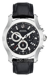 Bulova Accutron Czarny/Skóra Ø42 mm 63B139