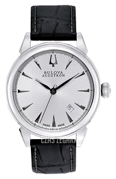 Bulova Accutron Srebrny/Skóra Ø42 mm 63B148