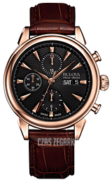 Bulova Accutron Czarny/Skóra Ø42 mm 64C105