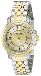 Bulova Diamond Szampański/Stal w odcieniu złota Ø32 mm 65R159