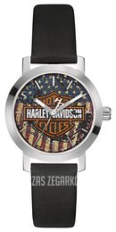Bulova Harley-Davidson Niebieski/Skóra Ø22 mm 76L174