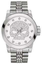 Bulova Harley-Davidson Biały/Stal Ø22 mm 76L176