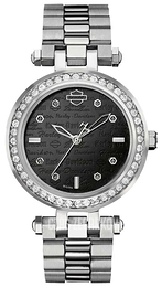 Bulova Harley-Davidson Czarny/Stal 76L177