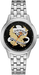 Bulova Harley-Davidson Czarny/Stal Ø35 mm 76L194