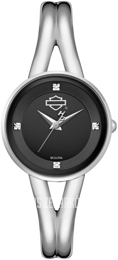 Bulova Harley-Davidson Czarny/Stal Ø30 mm 76P102