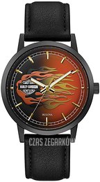 Bulova Harley-Davidson Wielokolorowy/Skóra Ø40 mm 78A123