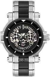 Bulova Harley-Davidson Czarny/Stal Ø44 mm 78A124