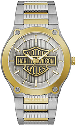Bulova Harley-Davidson Srebrny/Stal w odcieniu złota Ø43 mm 78A125