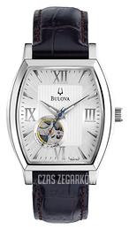 Bulova Mechanical Biały/Skóra Ø38 mm 96A144