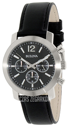 Bulova Czarny/Skóra Ø40 mm 96A159