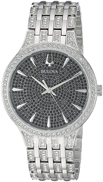 Bulova Czarny/Stal Ø40 mm 96A227