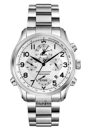 Bulova Wilton Chronograph Biały/Stal Ø46.5 mm 96B183
