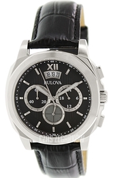 Bulova Czarny/Skóra Ø43 mm 96B218