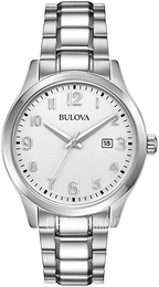 Bulova Bracelet Biały/Stal Ø42 mm 96B300