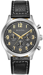 Bulova Szary/Skóra Ø42 mm 96B302