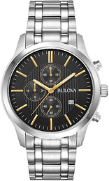 Bulova Czarny/Stal Ø43 mm 96B305