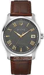 Bulova Wilton Szary/Skóra Ø41 mm 96B389