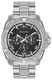 Bulova Czarny/Stal Ø44 mm 96C126