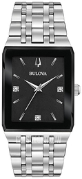 Bulova Czarny/Stal 96D145