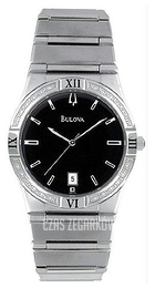 Bulova Diamond Czarny/Stal Ø37 mm 96E101