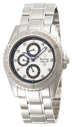 Bulova Diamond Srebrny/Stal Ø42 mm 96E102