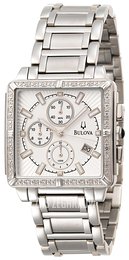 Bulova Diamond Biały/Stal 96E104