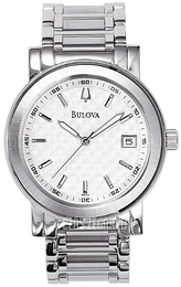 Bulova Bracelet Biały/Stal Ø38 mm 96G33