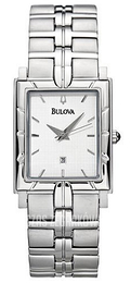 Bulova Dress Biały/Stal 96G40